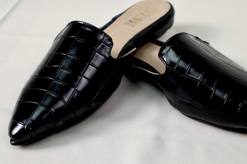 Black mule - Elegant gleam