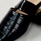 Black mule - Elegant gleam ribbon touch