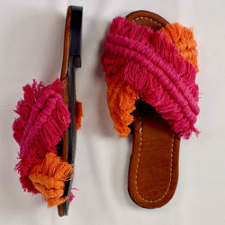 Bohobliss - Flat Macrame Slippers