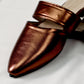 Bronze mule - Elegant gleam ribbon touch