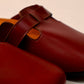 Burgundy - Leather clog
