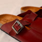 Burgundy - Leather clog