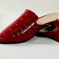 Burgundy mule - Elegant gleam