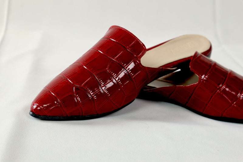 Burgundy mule - Elegant gleam