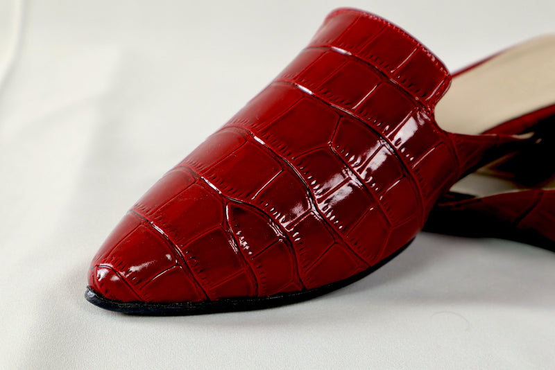 Burgundy mule - Elegant gleam