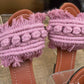 Chashmere super berry - Flat Macrame Slippers