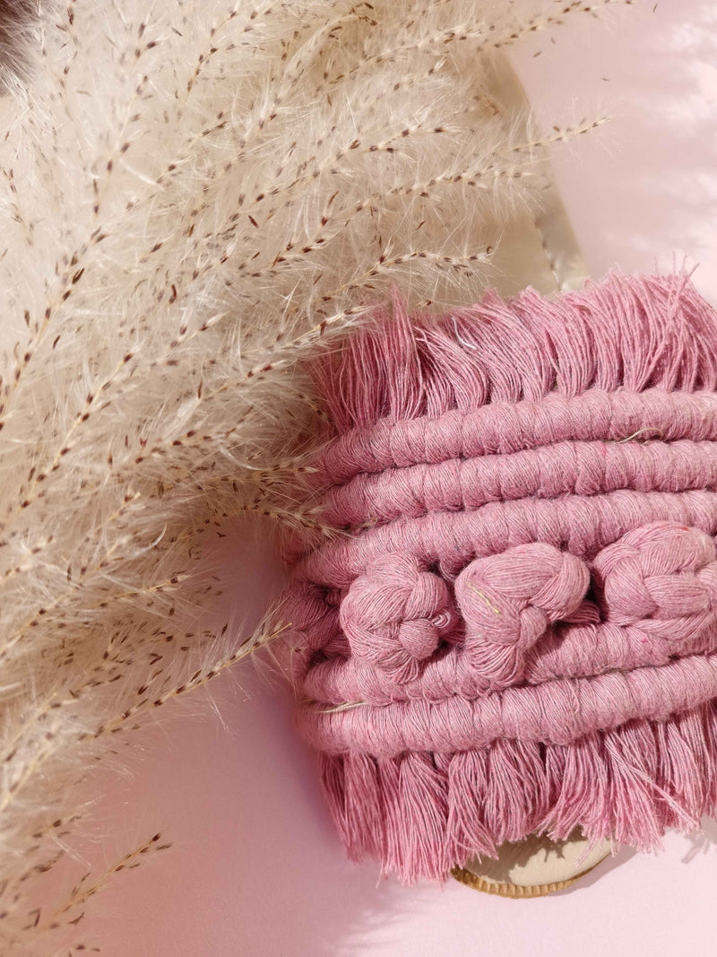 Chashmere super berry - Flat Macrame Slippers