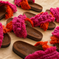 High Cross Berry Sprinkle - Macrame Slippers