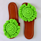 Luna Curl - Flat Macrame Slippers