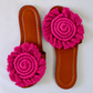 Luna Curl - Flat Macrame Slippers