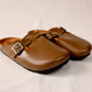 Chocolate - Leather clog