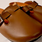Chocolate - Leather clog