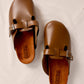 Chocolate - Leather clog