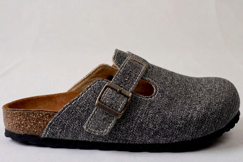 Medium Gray Jeans - Woven Clogs
