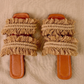 Twin Wings - Flat Macrame Slippers