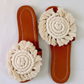 Luna Curl - Flat Macrame Slippers