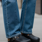 Black - Leather clog