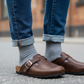 Brown Vein - Leather clog