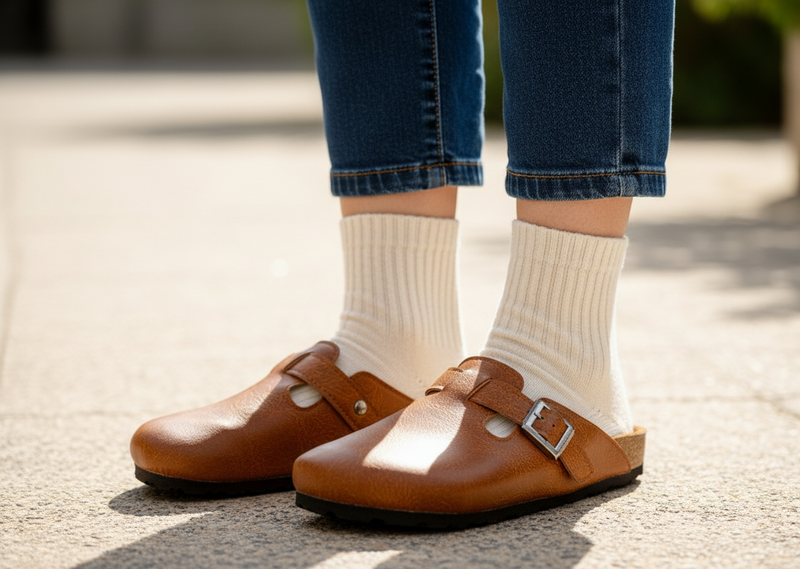 Havan Vein - Leather clog