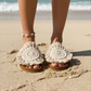High Luna Curl - Macrame Slippers