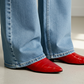 Red mule - Elegant gleam