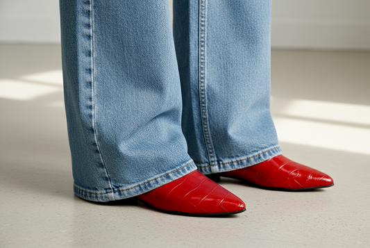 Red mule - Elegant gleam
