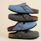 Medium Gray Jeans - Woven Clogs