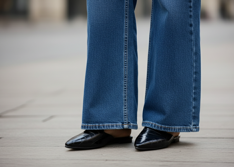 Black mule - Elegant gleam