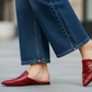 Burgundy mule - Elegant gleam