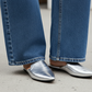 Silver mule - Elegant gleam