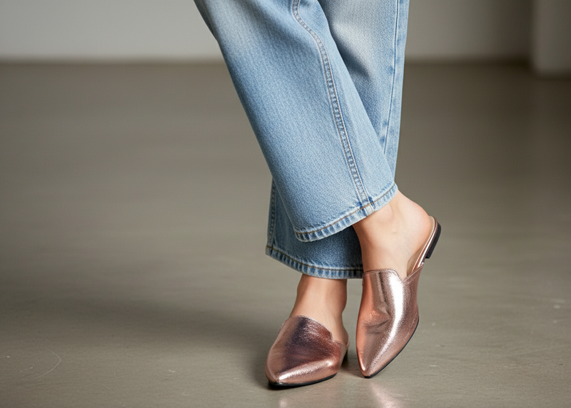 Rose mule - Elegant gleam