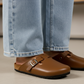 Chocolate - Leather clog