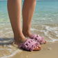 Chashmere Super Berry - Flat Macrame Slippers