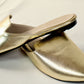 Gold mule - Elegant gleam
