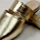 Gold mule - Elegant gleam ribbon touch
