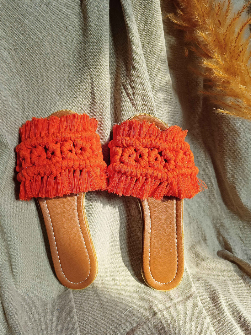 Harmonica - Flat Macrame Slippers