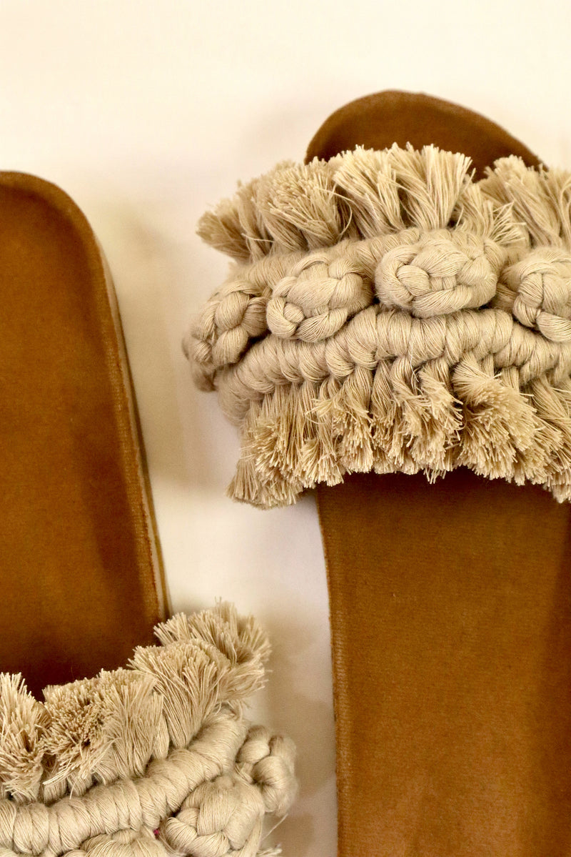 High Berry Sprinkle - Macrame Slippers