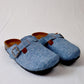 Medium Blue Jeans - Woven Clogs