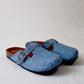 Medium Blue Jeans - Woven Clogs