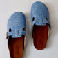 Medium Blue Jeans - Woven Clogs