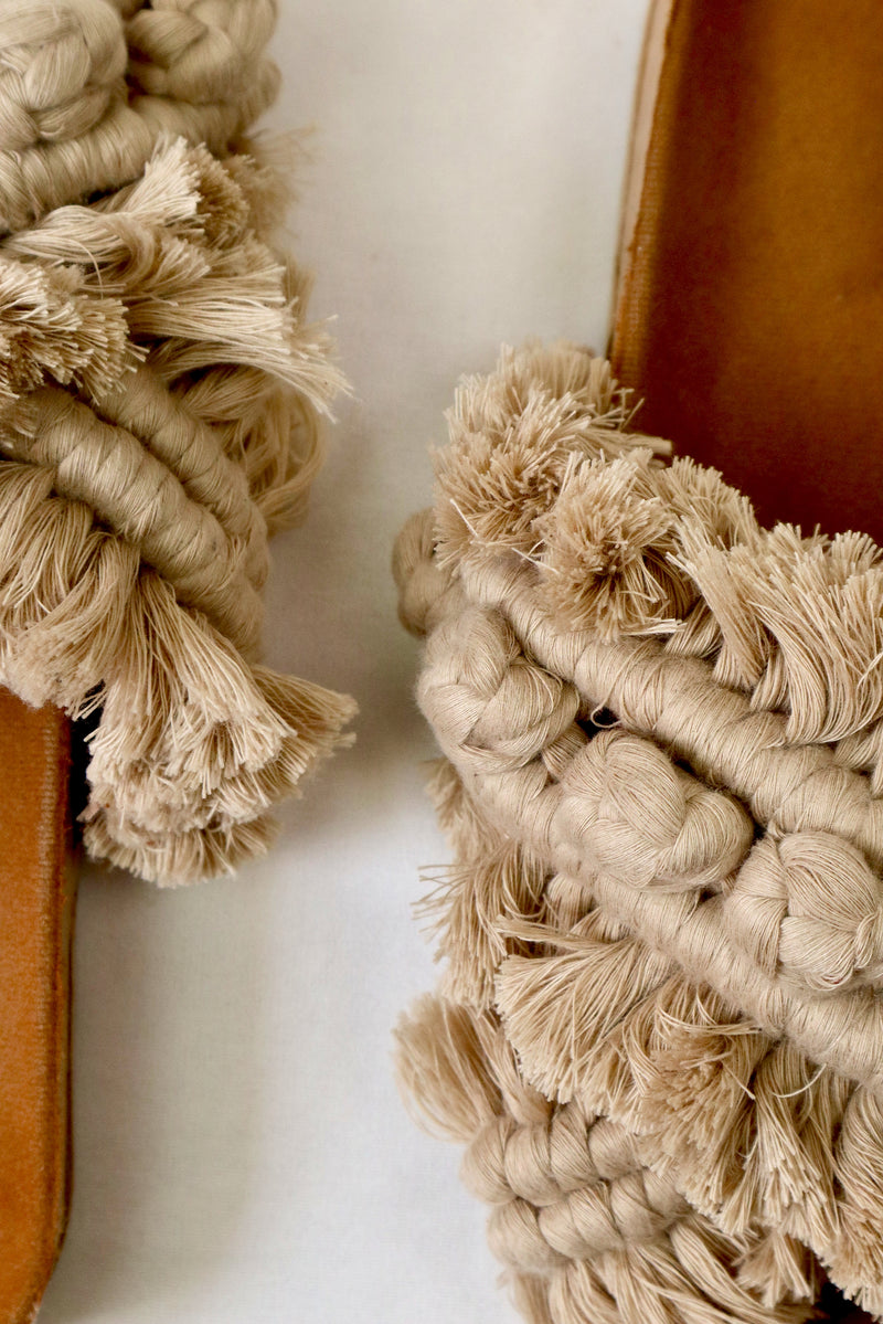 High Cross Berry Sprinkle - Macrame Slippers