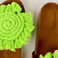 High Luna Curl - Macrame Slippers