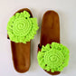 High Luna Curl - Macrame Slippers