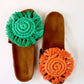 High Luna Curl - Macrame Slippers