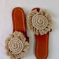 Luna Curl - Flat Macrame Slippers