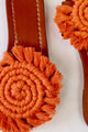 Luna Curl - Flat Macrame Slippers