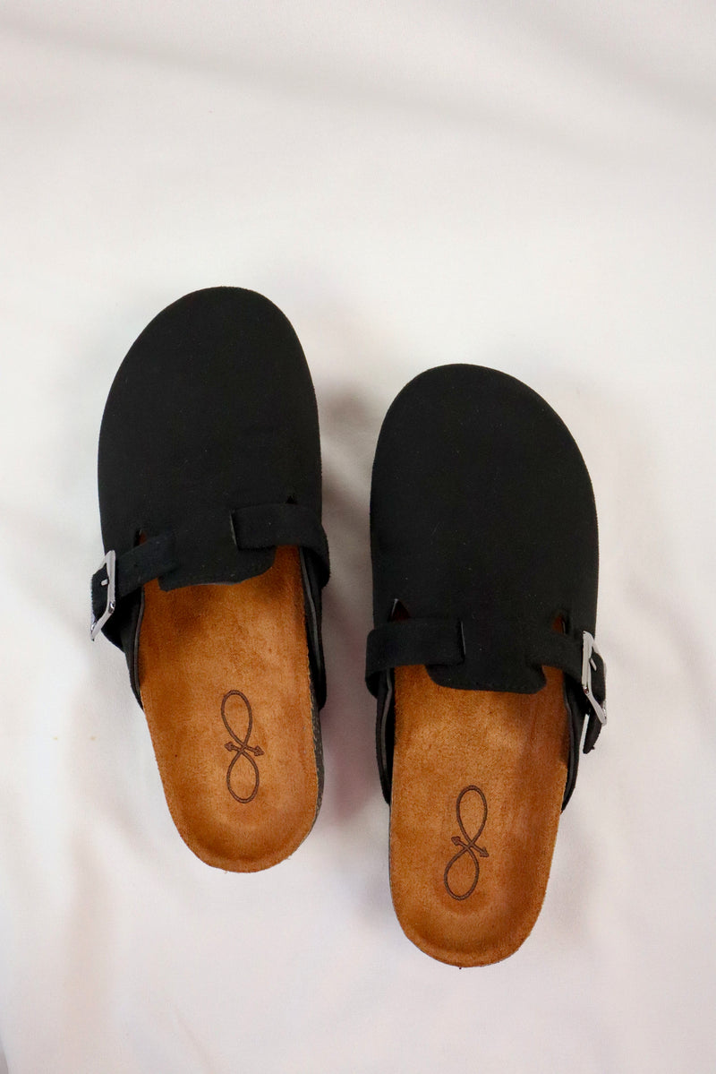Black - Suede Clog