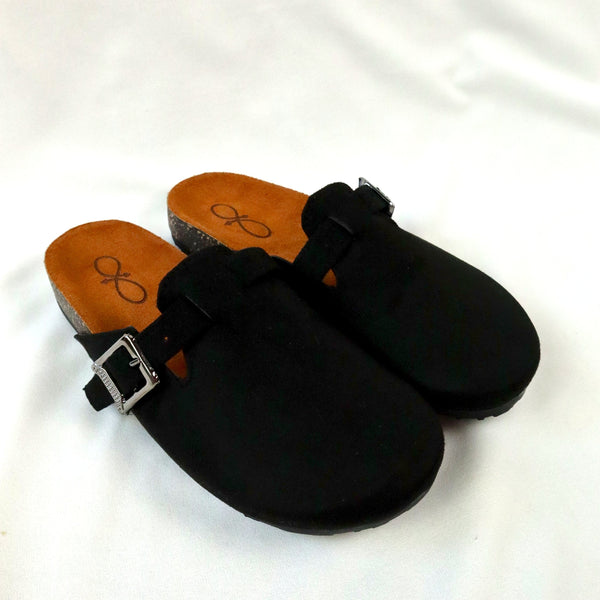 Black - Suede Clog