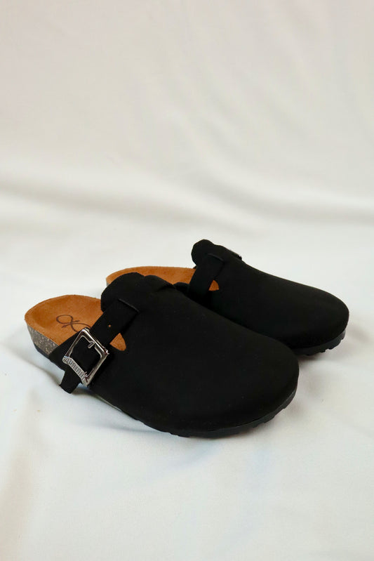 Black - Suede Clog