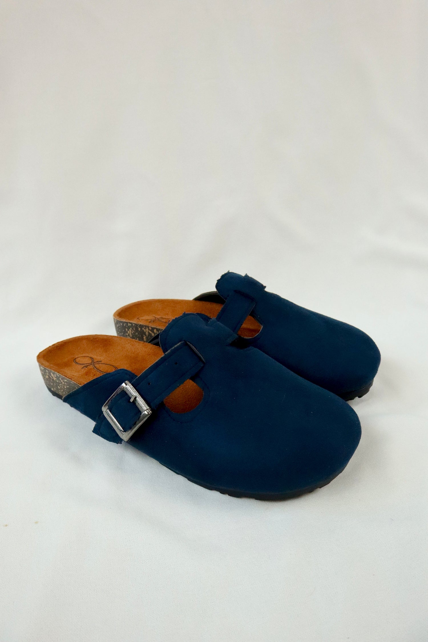 Navy Blue - Suede Clog